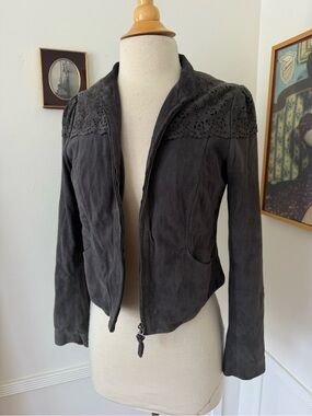 faux suede jacket
